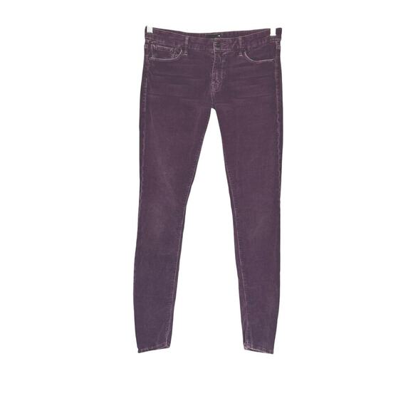 Mother The Looker Corduroy Skinny Pants in Violet Womens Size 30 - Picture 2 of 12